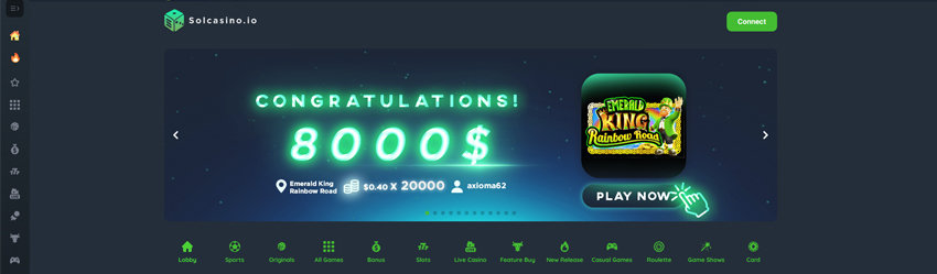 SOL Casino Bonus Code