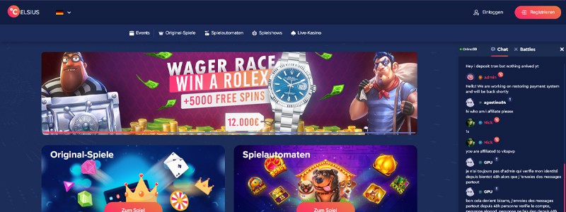 Celsius Casino Bonus Code