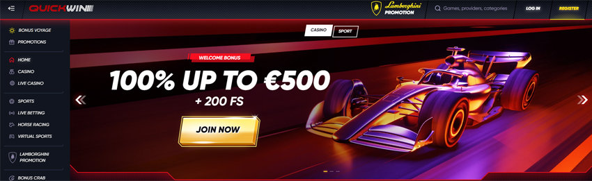 QuickWin Casino Bonus Code